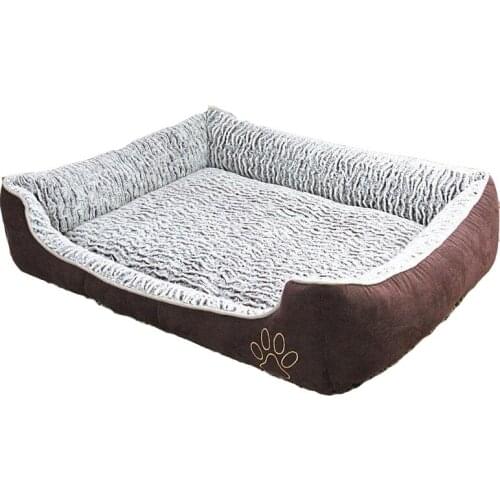 Pet Bed Warm Cat Litter Kennel Removable and Washable Medium Dog Bed Plush Dog Cushion Sofa Bed Washable High Elastic PP Cotton