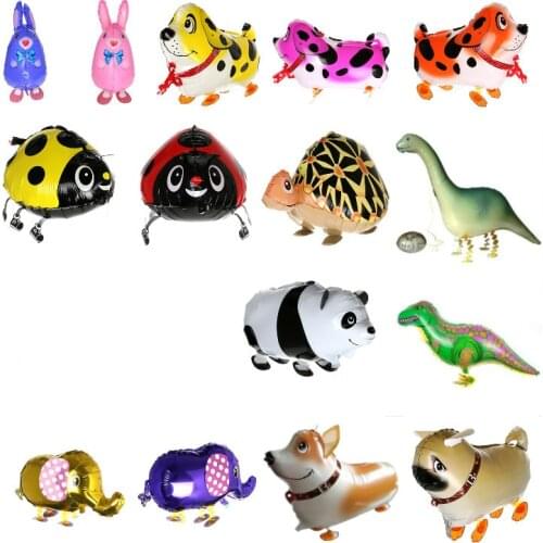 Cute Animals Walking Balloons Inflatable Air Balloon Elephant Dinosaur Balloons for Birthday Party Supplies Kids Classic Toy