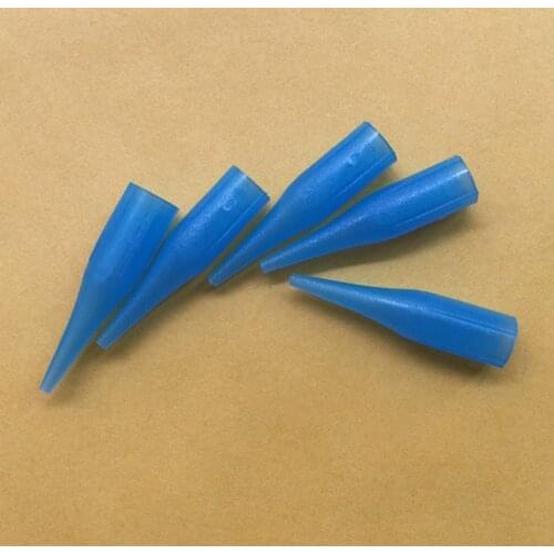 100 pcs 1RL Disposable Tattoo Permanent makeup needle tips Traditional needle caps Nozzle For Eyebrow Lip Tattoo Machine Pen