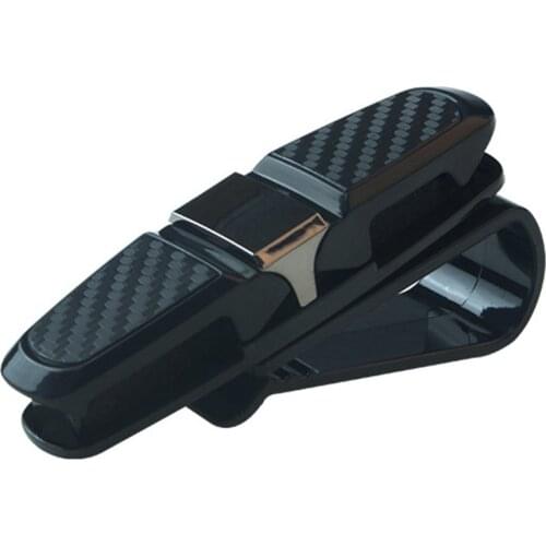 Portable Universal Fastener Clip Eyeglasses Clip Ticket Card Clamp ABS Car Glasses Cases Car Sun Visor Sunglasses Holder