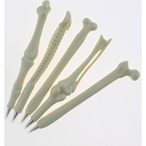 Ellen Brook 1 Piece Student Creative Ballpoint Pen Human Bones School Office Supplies Home Decoration Kids Gift Ballpoin Pen