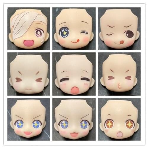 GSC Face OB11 Doll Face Gsc Replacement Face Water Sticker Face 1/12BJD Doll Accessories