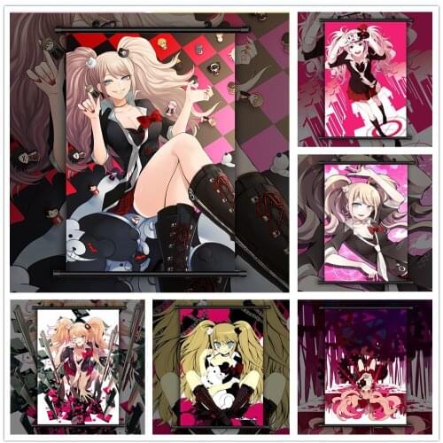 Danganronpa Enoshima Junko Anime manga wall Poster Scroll