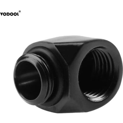 G1/4 Thread 90 Degree Elbow Adapter Tube Connector for PC Computer Water Cooling System Radiator Hose Water Tube Wholesale