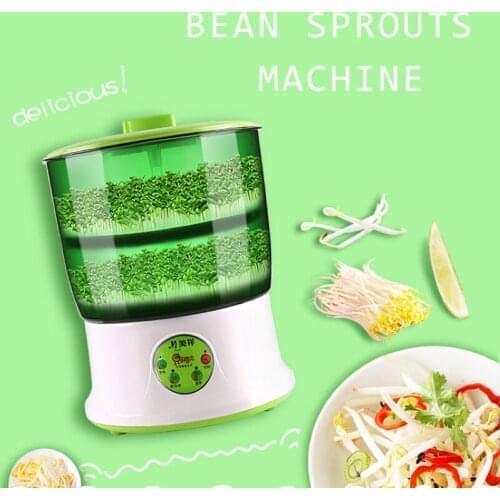 110V/220V Home Use Intelligence Bean Sprouts Machine Large Capacity Thermostat Green Seeds Growing Automatic Bean Sprout Machine