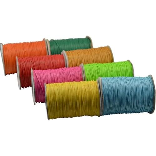 28 Colors 200Meters Waxed Cotton Cord 1mm Thread String Rope Spool Wire Fit Beading Craft DIY Bracelet Necklaces Jewelry Finding