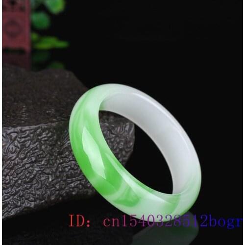 Green Jade Bangle Bracelet Carved Jewelry Jadeite Natural Amulet Gifts Chinese Charm Fashion