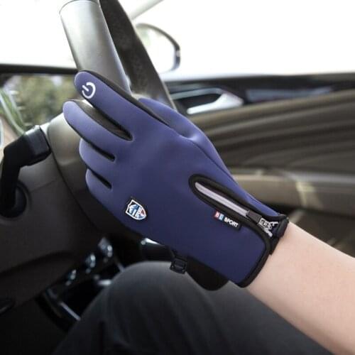 Unisex Touchscreen Winter Thermal Warm Cycling Bicyclee Ski Outdoor Hiking Motorcycle Gloves Sports Full Finger Fishing Glove