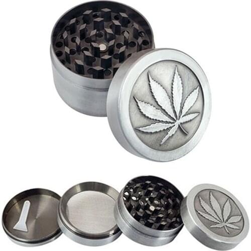1PC Metal Stainless Steel 3-4 Layer Tobacco Cigar Grinder Leaf Magnetic Design Vintage Metal Herbal Herb Grinder Crusher Gadgets