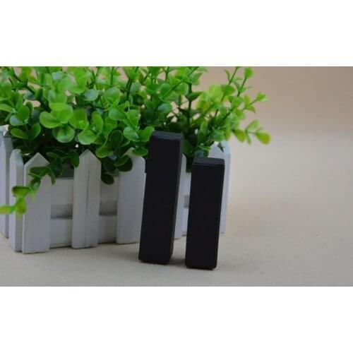 100pcs/lot-2*2*12cm Black Paper Box for Essential Oil Perfume sample bottle Lipstick Stroage Boxes Craft Gift boxes valve tubes