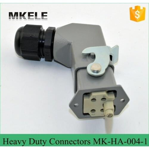 4 Pin 10A 250V Rectangular Plug Connector 4 Core Air Plug Runner Connector Automotive Connectors MK-HA-004-1