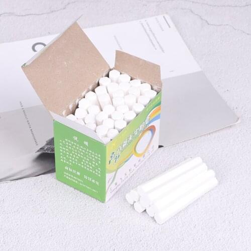 48pcs/box White Drawing Chalk For School Education Chalks High Quality Stationary Office Supplies Marker White