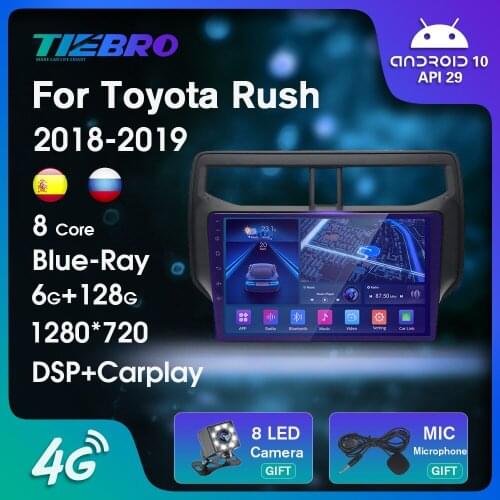 2DIN Android10.0 Car Radio For Toyota Rush 2018-2019 Blu-ray IPS Auto Radio GPS Navigation Car Multimedia Player Car Stereo IGO