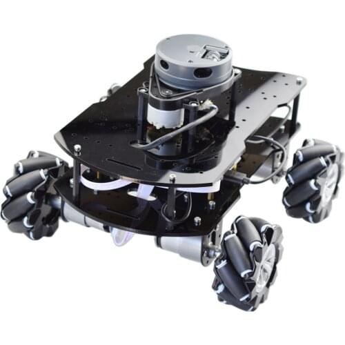 ROS Autopilot Mecanum Wheel Robot Car Chassis Kit with Arduino STM32f103rct6 Raspberry Pi Lidar Positioning Automated Driving