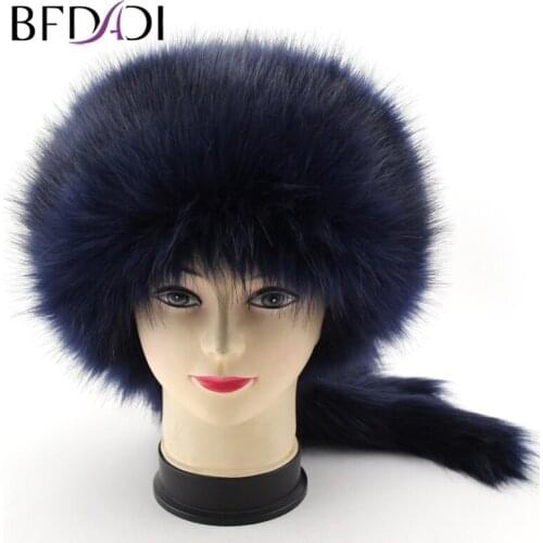 BFDADI 2020 New Arrival Women Snow Caps Army Russia Bomber Hats Trapper Hat Winter Ear flap Fashion Hat 3 Colors