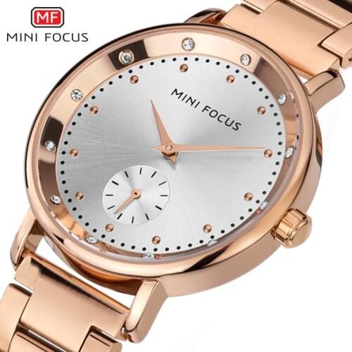 MINIFOCUS Fashion Casual Ladys Watch Womens Wristwatches Quartz Women Watches Waterproof Luxury Montre Femme Relogio Feminino
