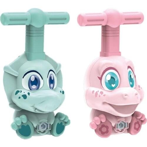 Dinosaur Power Balloon Car Creativity Puzzle Air Power Balloon Launch Tower Toy Fun Gift for Children