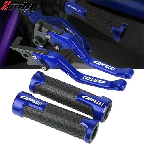 For Honda CBF 600 CBF600 SA 2010 2011-2013 Motorcycle CNC Adjustable Brake Clutch Lever Handle Grips Handlebars Accessories