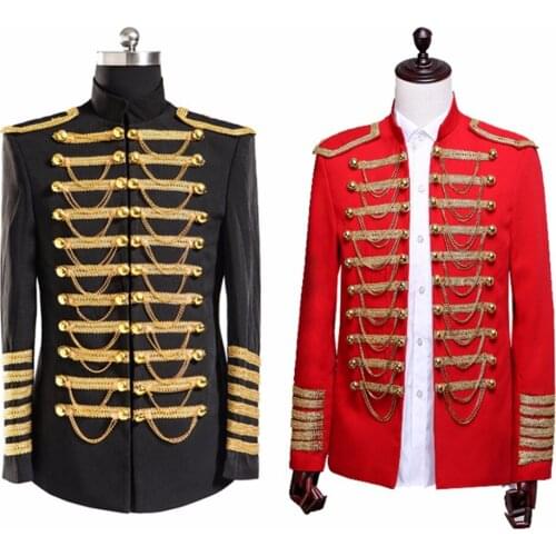 Cosplaydiy Adult Prince Fancy Party Cosplay Jacket Night Club Stage Dancing Costume Europe Officer Party Jacket L0516
