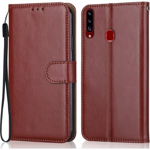 Flip Leather Case on For Samsung Galaxy A20S Case A20S Wallet Case for On Samsung A20S A 20S Back Cover Luxury Phone Bag