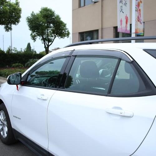 My Good Car car body styling cover Plastic Window glass Wind Visor Rain/Sun Guard Vent 4pcs For Chevrolet Equinox 2017-2018