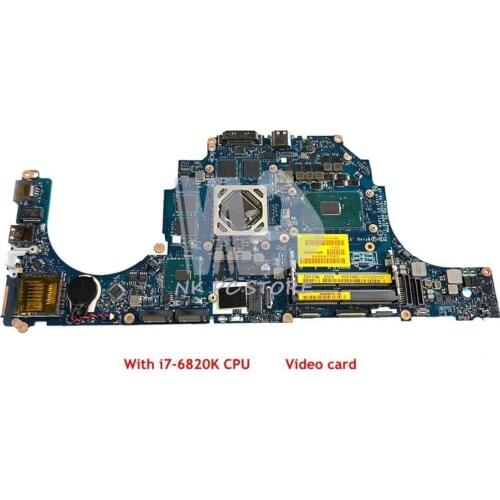NOKOTION For Alienware 15 R2 Laptop Motherboard I7-6820K CPU CN-0H6J09 0H6J09 H6J09 AAP11 LA-C911P MAIN BOARD Raden R9 M395X 4G