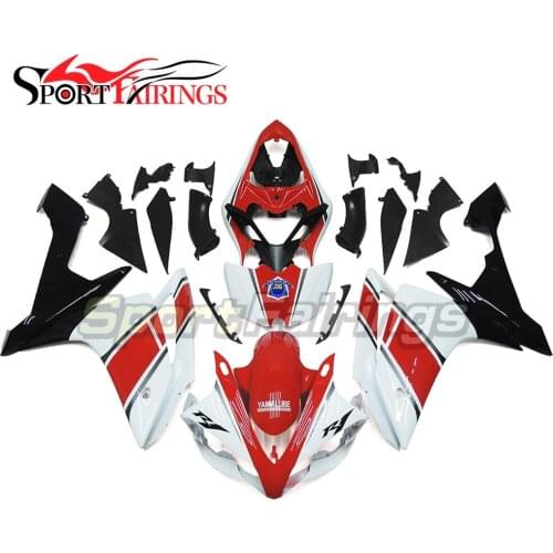 Fairings For Yamaha YZF R1 07 08 2007 2008 Injection ABS Plastics Motorcycle Fairing Kits Bodywork Cowling 50 Yamalube White Red