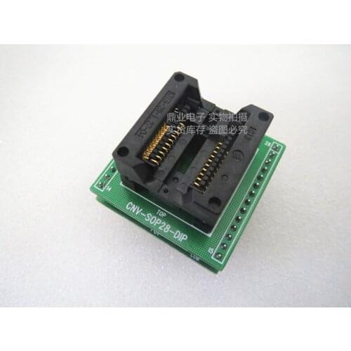 Opentop SOP20 300MIL SOP20/DIP OTS-28-1.27-04 spacing 1.27 IC Burning seat Adapter testing seat Test Socket test bench