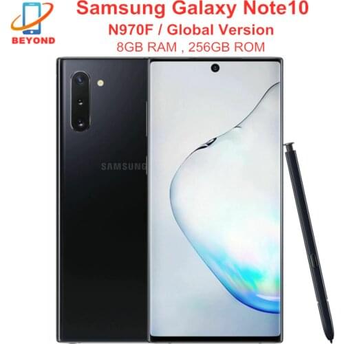 Samsung Galaxy Note10 Note 10 N970F 256GB ROM 8GB RAM Global Version Octa Core 6.3" NFC Exynos Original Unlocked Cell Phone