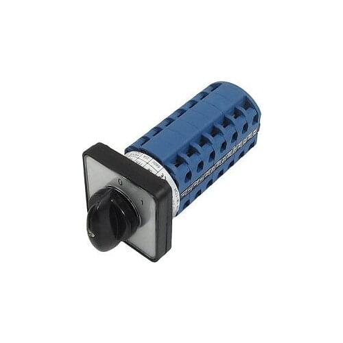 AC 660V 20A 28 Terminals (0-1) 2 Positions Latching Rotary Selector Cam Universal Changeover Switch SZW26-20/COE.7