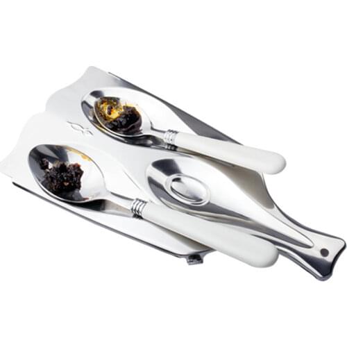 Stainless Steel Spoon Rest Kitchen Utensil Spatula Holder Cooking Tools Gadgets Accessories 25.3*12.5CM