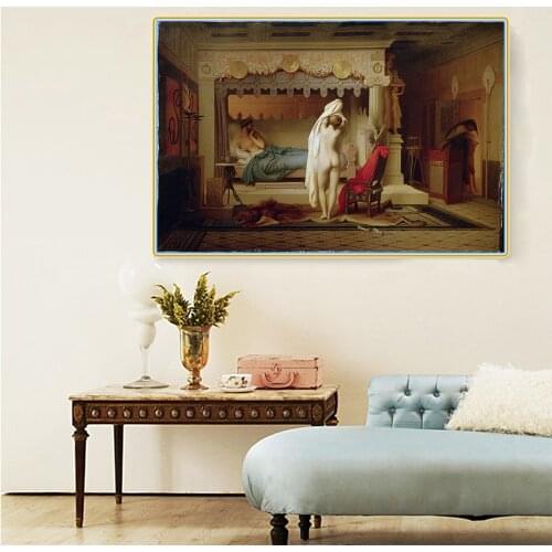 Holover Jean-Leon Gerome"King Candaules, 1859"Canvas Oil Painting Western Art Decor Wall Aesthetic Home Room Interior Decoration