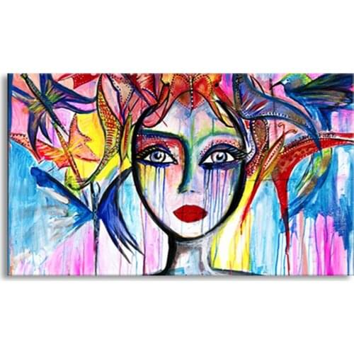 Handmade oil painting on canvas modern 100% Best Art Figure Painting oil painting original directly from artist AH-001