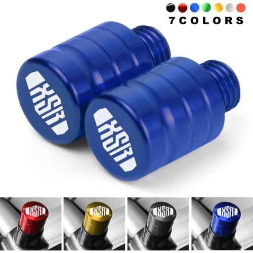 With logo "XSR" Motorcycle Mirror Hole Plug Screw For Yamaha XSR700 XSR 700 XSR-700 XSR900 XSR 900 2014 2015 2016 2017 ALL YEARS