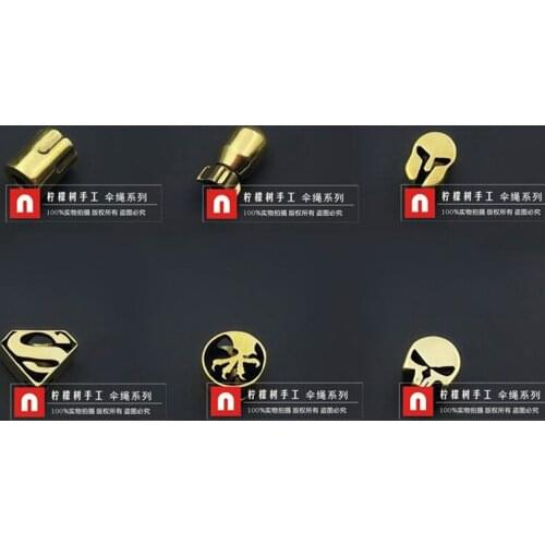 Seiko Brass material beads EDC outdoor camping tools umbrella rope pendants DIY copper pendants flashlight keychain decorations