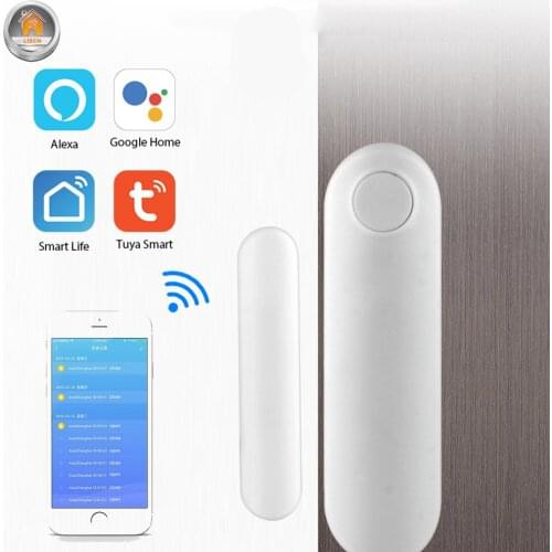 WiFi Alarm System Window Door Magnet Detector Wireless Smart Home Wireless APP Amazon Alexa Google Home Voice Smart Home System