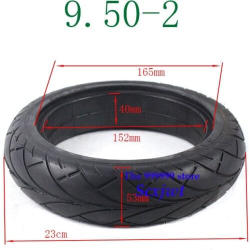 9.50''-2 Solid Tire For Gas Scooter Electric Scooter / Electric Scooter Spare Airless Tire 9.50-2 Rubber Tire