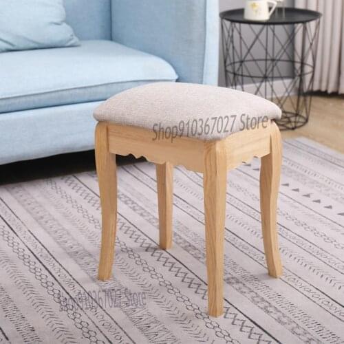 All Solid Wood Stool Net Red Home Nordic Makeup Stool Chair Lazy Shoes Door Bench Spare Dining Table Stool