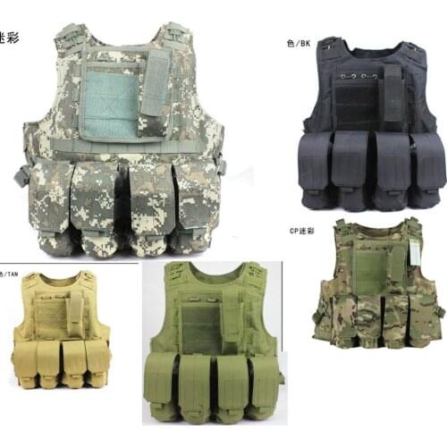 4 couplet amphibious tactical vest BLACK TAN CP GREEN ACU