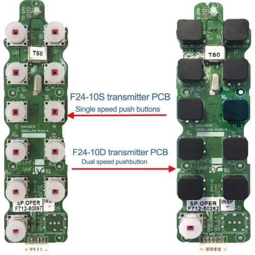 Telecontrol F24-10S F24-10D industrial remote control transmitter emitter circuit board PCB or CPU for replace repair maintance