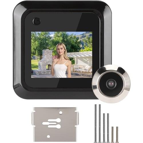 2.4in Smart Door Viewer TFT LCD Screen Display 0.3MP 140 Degrees Wide Angle Camera Photo Recording