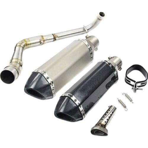 For YAMAHA NMAX155 N MAX NMAX 155 N-MAX155 51mm Motorcycle Exhaust Slip-On Middle Front Link Pipe DB killer Escape Moto AK Bike
