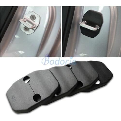 Door Lock Protector Cover Buckle Catch Case Cap Anti Rust For Dodge Journey JUCV Fiat Freemont Auto Accessories