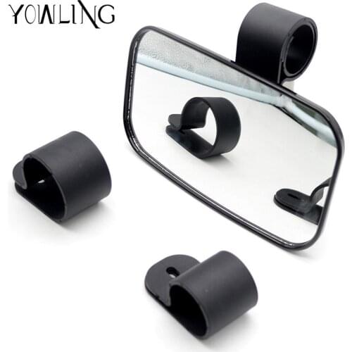Rear View Mirror Universal For ATV UTV Off Road Large Adjustable Wide Clear Rear View High Impact Mirror Rearview side Mirrors