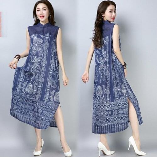 2020 Summer Cheongsam qipao Chinese orienal Dress China female traditional Chinese Clothing for Women qi pao sexy chinese dress