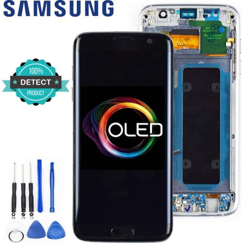 100% Original 5.5'' Screen for SAMSUNG Galaxy S7 edge LCD Display G935 G935F G935A Touch Digitizer Assembly Replacement Parts