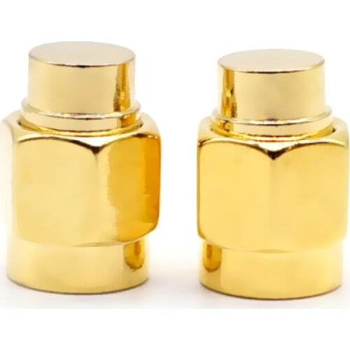 2PCS 2W 6GHz 50 Ohm Gold Plated SMA Male RF Coaxial Connector High Frequency High Quality Practical