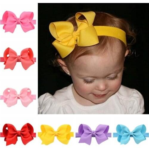 20PCS Hot children kids Baby Girl 10.5CM Bow Headband Toddler Headwear hair band Hair Accessories