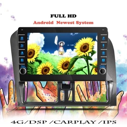 Android Auto Car Radio For Volvo XC60 2009 2010 2011 2012 2013 2014 2015 2016 2017 Multimedia Player GPS 2 din DVD Tape Recorder