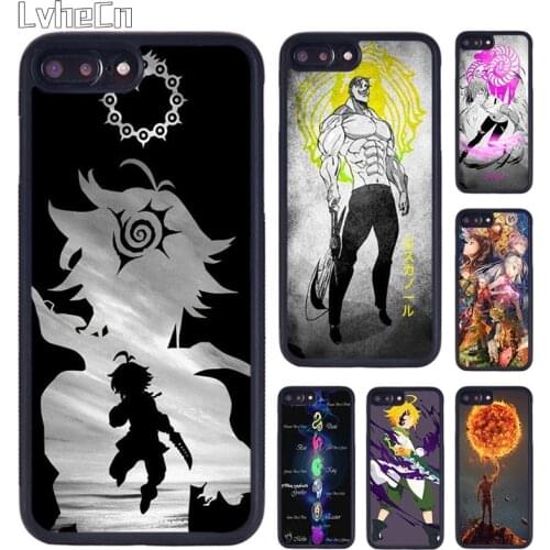 LvheCn Seven deadly sins Meliodas Escanor Phone Case For iPhone 5 SE 6s 7 8 Plus 11 12 Pro X XR XS Max Samsung galaxy S8 S9 S10